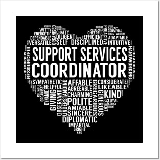 Support Services Coordinator Heart Posters and Art